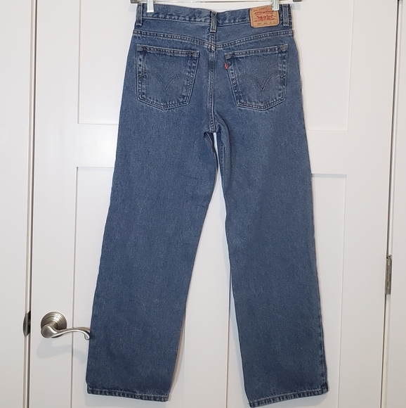 Levi's 550's Relaxed Fit Mid-Rise Blue Jeans 30 X 30 Medium Wash EUC - Picture 2 of 15